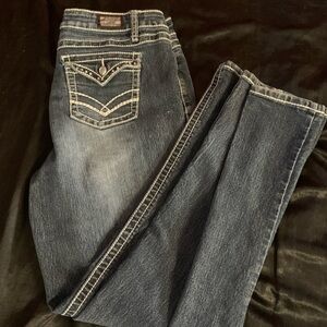 Women’s low rise flared jeans